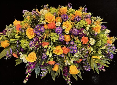 Citrus Blooms Casket Spray